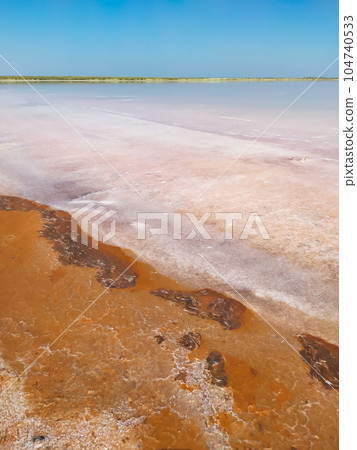 Midday on the salt lake 104740533