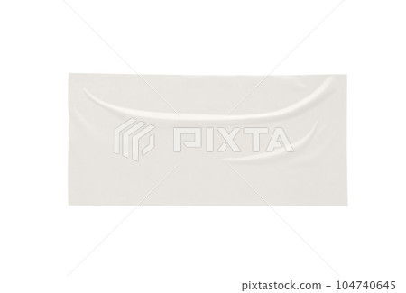 Paper sticker label isolated on white background 104740645
