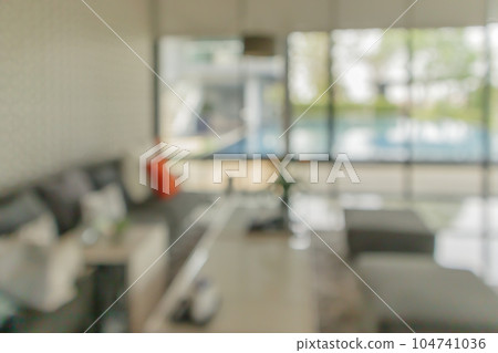 living room interior blurred background 104741036