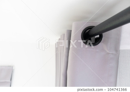 Curtain window interior decoration in living room 104741366