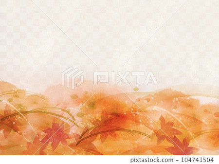 Background illustration in the image of autumn leaves 104741504