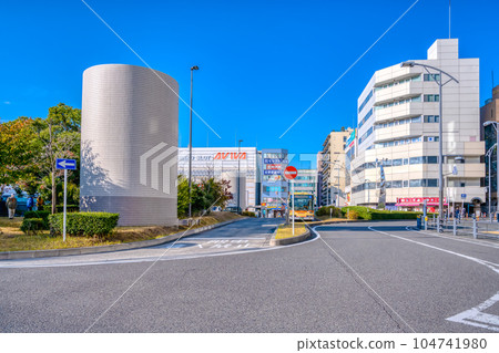 神奈川縣藤澤市湘南台站的都市風景 104741980