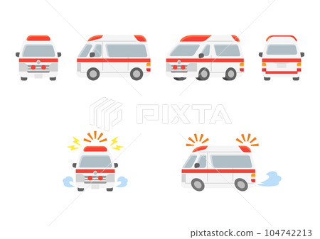 工作車/救護車插圖集 104742213
