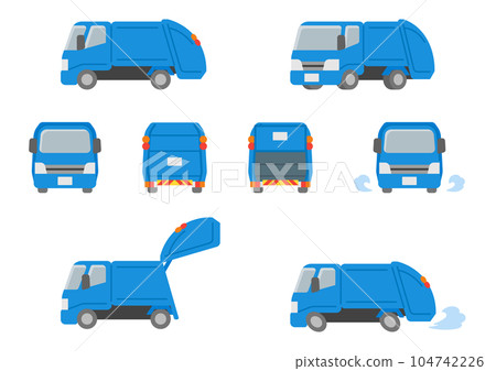 工作車/垃圾車插圖集 104742226