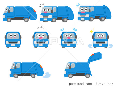 工作車/垃圾車插圖集 104742227