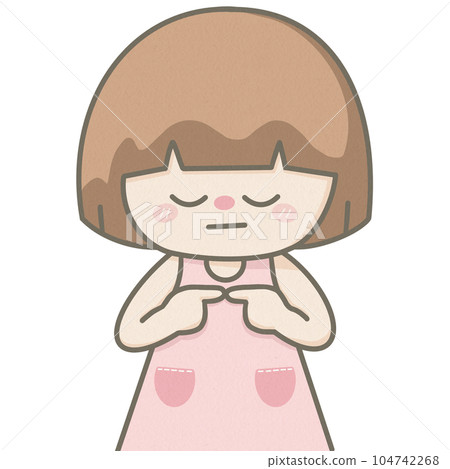 Girl thinking and stress Girl thinking and stress 104742268