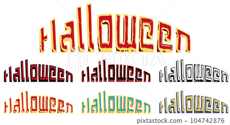 Halloween character material set 104742876