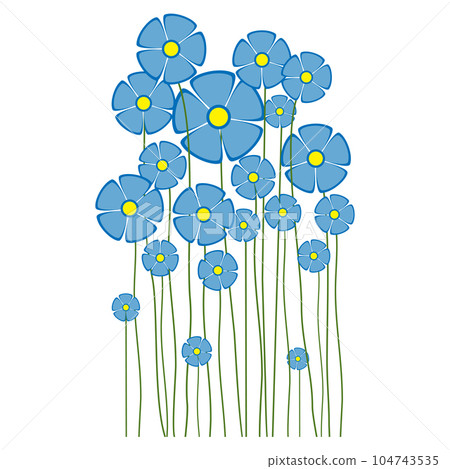 Spring flower. Early spring flowers isolated on White Background. Flower Beautiful Illustration. Spring flower. Early spring flowers isolated on White Background. Flower Beautiful Illustration. 104743535
