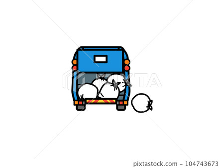 收集工作車/垃圾的垃圾車 104743673