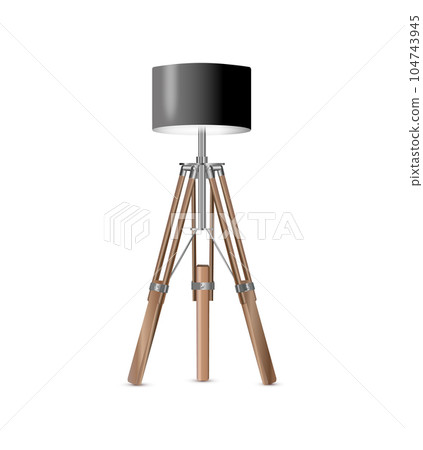Lamp Closeup Isolated on White Background. Floor Lamps. Electric Torchere for Interior Design, Energy Furniture. Vector Lamp Closeup Isolated on White Background. Floor Lamps. Electric Torchere for Interior Design, Energy Furniture. Vector 104743945