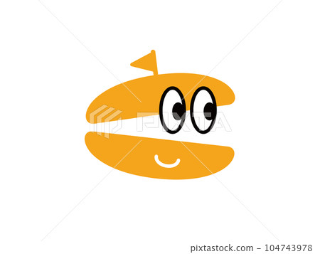 color hamburger character 2 color hamburger character 2 104743978