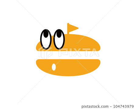 彩色漢堡字符 3 104743979