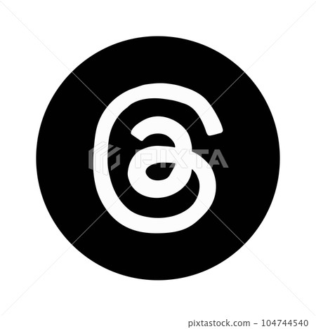 threads icon vector illustration, social media vector icon.  104744540