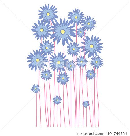Spring flower. Early spring flowers isolated on White Background. Flower Beautiful vector illustration. 104744734