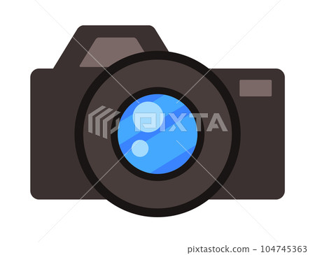 Vector icon of reflex or digital camera for shooting photo or video isolated at white background Vector icon of reflex or digital camera for shooting photo or video isolated at white background 104745363