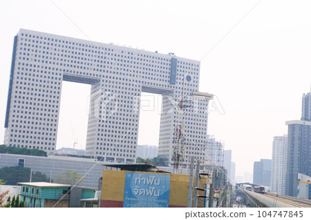 泰國曼谷的大象塔和曼谷輕軌 (BTS) 104747845