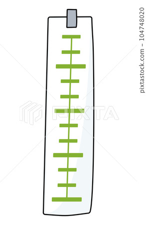 Thermometer icon in simply flat design. School ruler or growth meter isolated vector illustration Thermometer icon in simply flat design. School ruler or growth meter isolated vector illustration 104748020