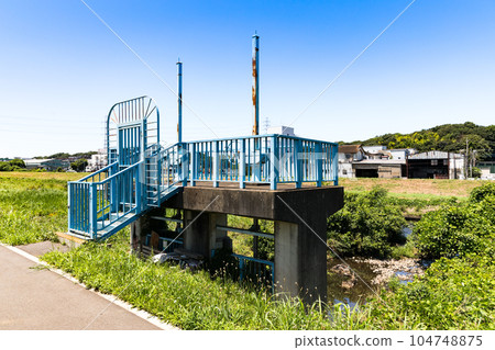 No. 4 sluice on the right bank of the Yanase River, sluice gate for the British trunk line. 104748875