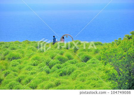 Izu Peninsula, Minamiizu, Okuiro, Landmark of Yuusuge Park, Scenery of the Encounter Bell, Minamiizu Town, Shizuoka Prefecture (3) Izu Peninsula, Minamiizu, Okuiro, Landmark of Yuusuge Park, Scenery of the Encounter Bell, Minamiizu Town, Shizuoka Prefecture (3) 104749086