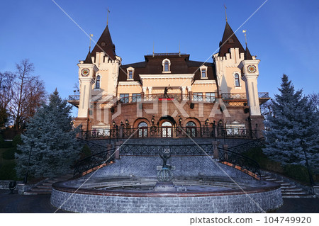 Kiev, Ukraine December 16, 2019: Puppet Theater in the city of Kiev Ukraine Kiev, Ukraine December 16, 2019: Puppet Theater in the city of Kiev Ukraine 104749920