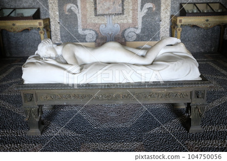 Statue of Venus asleep by Vincenzo Monti, Stresa, Italy. 104750056