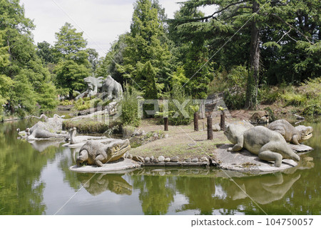 Cristal Palace, Dinosaurs Park, London, United Kingdom. Cristal Palace, Dinosaurs Park, London, United Kingdom. 104750057