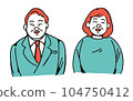 Smiling men and women in their 40s and 50s 104750412
