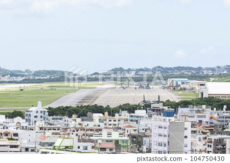 Futenma base and town Futenma base and town 104750430
