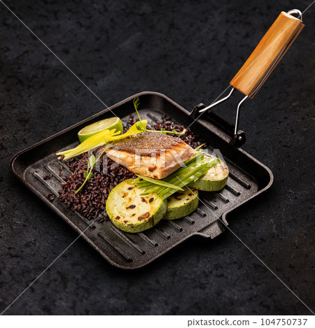 Roasted fish fillet Roasted fish fillet 104750737
