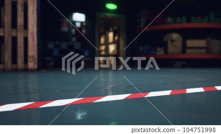 Warehouse storage of retail merchandise shop 104751998