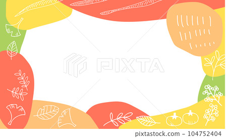 北歐秋季背景插畫素材 104752404