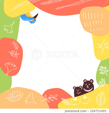 北歐秋季背景插畫素材 104752405