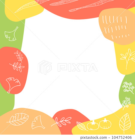 北歐秋季背景插畫素材 104752406