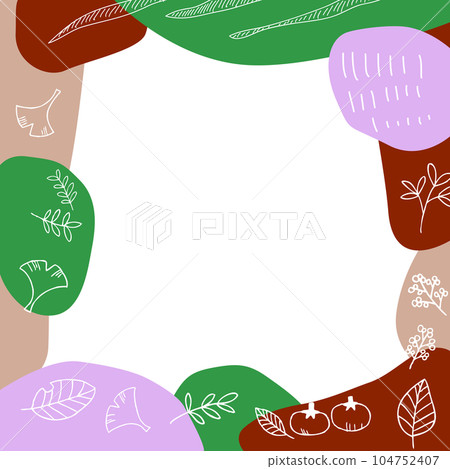 北歐秋季背景插畫素材 104752407