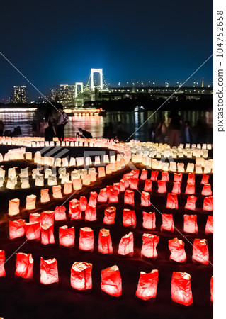 東京台場海燈節夏日風景 東京台場海燈節夏日風景 104752658