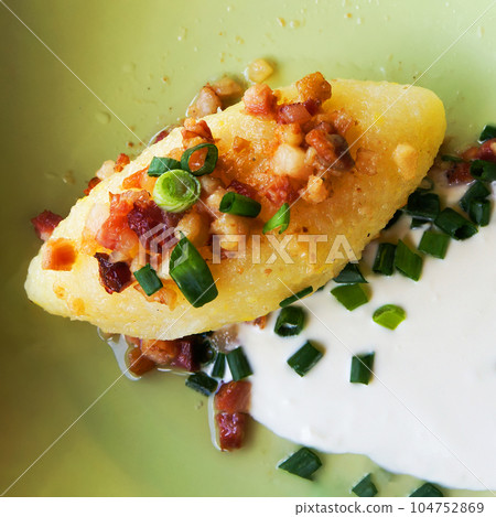 Cepelinai Zeppelin - Traditional Lithuanian Food. Cepelinai Zeppelin - Traditional Lithuanian Food. 104752869