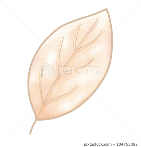 cute and sweet tone autumn illustration watercolor hand drawn 104753082