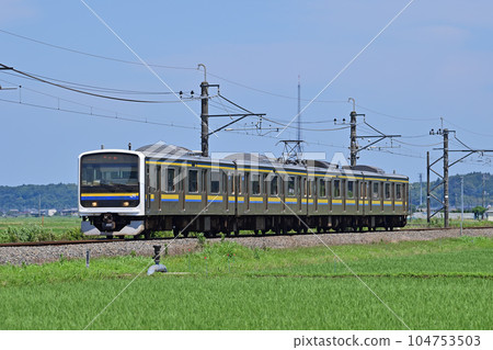 成田線 大東~神崎下沙 JR東日本 209系 2100系 C420編組(幕張) 成田線 大東~神崎下沙 JR東日本 209系 2100系 C420編組(幕張) 104753503