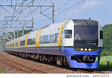 總武幹線 Monoi-Sakura JR 東日本系列 255 Be-03 編隊(幕張) Sazanami Wakashio Shiosai 總武幹線 Monoi-Sakura JR 東日本系列 255 Be-03 編隊(幕張) Sazanami Wakashio Shiosai 104753533