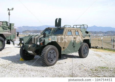 Light armored vehicles of the Ground Self-Defense Force on display 104754451