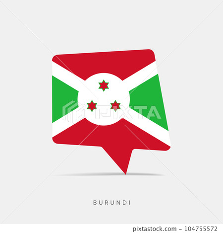 Burundi flag bubble chat icon 104755572