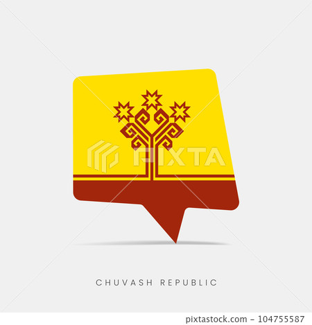 Chuvash Republic flag bubble chat icon Chuvash Republic flag bubble chat icon 104755587