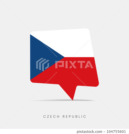 Czech Republic flag bubble chat icon Czech Republic flag bubble chat icon 104755601