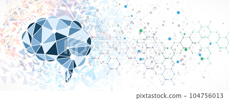 Conceptual technology illustration of artificial intelligence 104756013