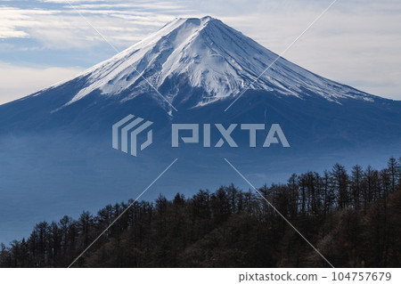 Mt.Fuji seen from Mt.Mitsutoge 104757679