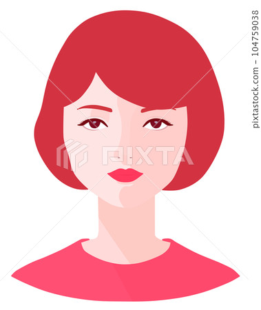 女性的臉 女性的臉 104759038