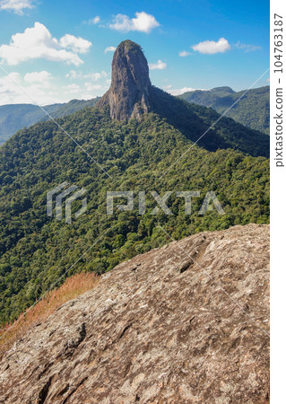 huge Pedra do Bau rock formation, in Sao Bento do Sapucai, Sao Paulo state, Brazil huge Pedra do Bau rock formation, in Sao Bento do Sapucai, Sao Paulo state, Brazil 104763187