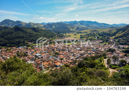Panoramic view of Sao Bento do Sapucai city, in Sao Paulo state, Brazil 104763199