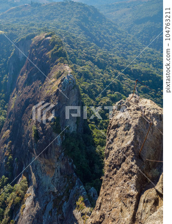 huge Pedra do Bau rock formation, in Sao Bento do Sapucai, Sao Paulo state, Brazil 104763211