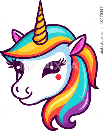 rainbow, pony, illustration, cute, cartoon, magic, horse, animal, design, fantasy, unicorn, sweet, dream, pink, character, background, beautiful, fairytale, star, fairy, girl, card, colorful, love, 104763484